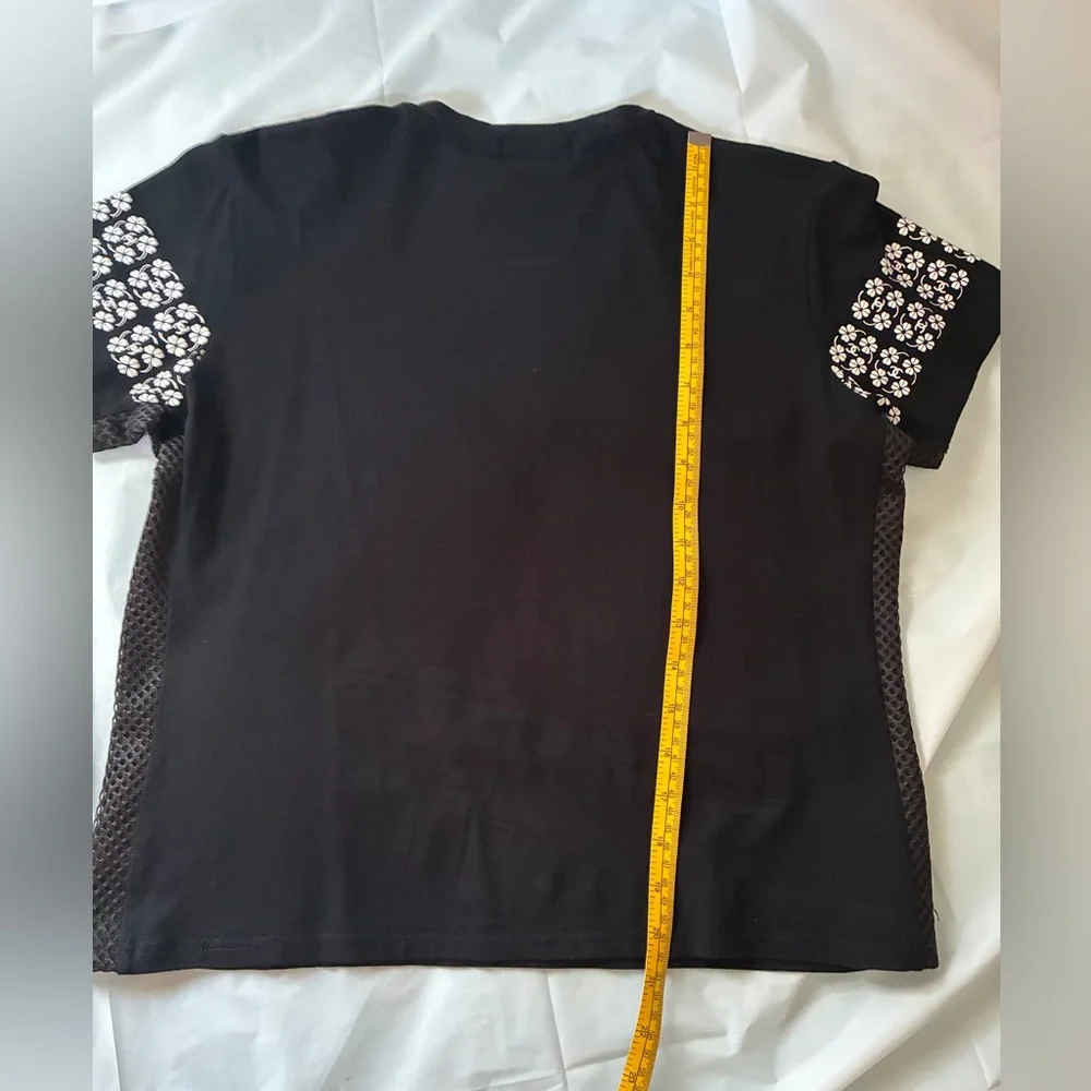 Vintage CHANEL Boutique Mesh Panel T-Shirt